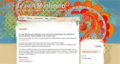 Desktop Screenshot of lecoinmontessori.com