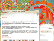 Tablet Screenshot of lecoinmontessori.com